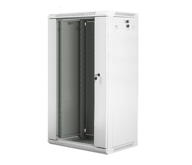 LANBERG Szafa instalacyjna wisząca 19'' 22U 600X450mm szara (drzwi szklane) WF01-6422-10S - 455401 - zdjęcie